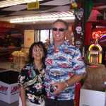 Ken and Debbi Lang make the scene.