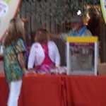 The popcorn booth was busy all day thanks to the hard work of Cindy and Dan.