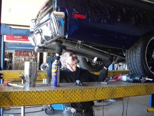 The owner of San Bruno Mufflers is Ted Wright. He is a true Master of Mufflers.