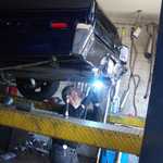 My roadrunner goes to the muffler shop 011