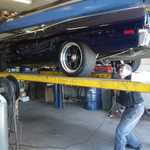 My roadrunner goes to the muffler shop 015