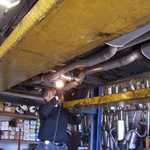 My roadrunner goes to the muffler shop 033