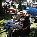 Our good buddies Wally and Tammy relax in the sun.