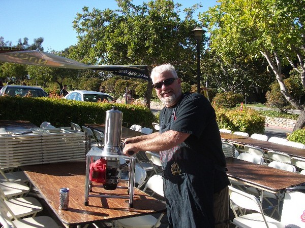 Time to lite up the gas powered blender.