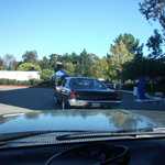 Time to head on home, with Sally at the driver's wheel.