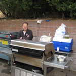 Tom cooks up some really great food for the attendees.