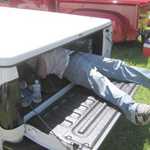 Only a few more hours and that bedcover will be fixed. Now hand me a wrench and a pillow.