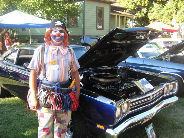 Scary the Clown seemed to like my car.