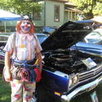 Scary the Clown seemed to like my car.