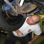 Master mechanic Tony spots the problem right away using his red x-ray vision.