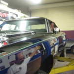 Hey i can see myself. That roadrunner sure has a great paint job!
