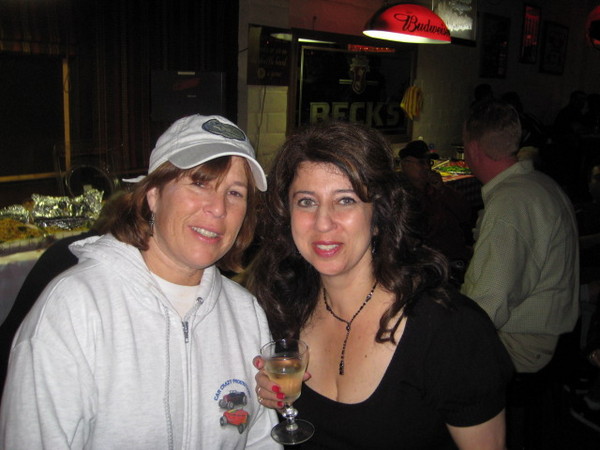 Joann and Elaine pose for a cute photo.