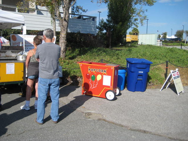 There's that cool handmade popcorn cart again.