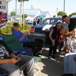 I do a little Mopar gang signing.