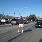 The Brisbane Harbormaster Ted, lines us all up.