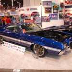 Dan Widmann shows off his 1972 Torino at the 2007 SEMA event.