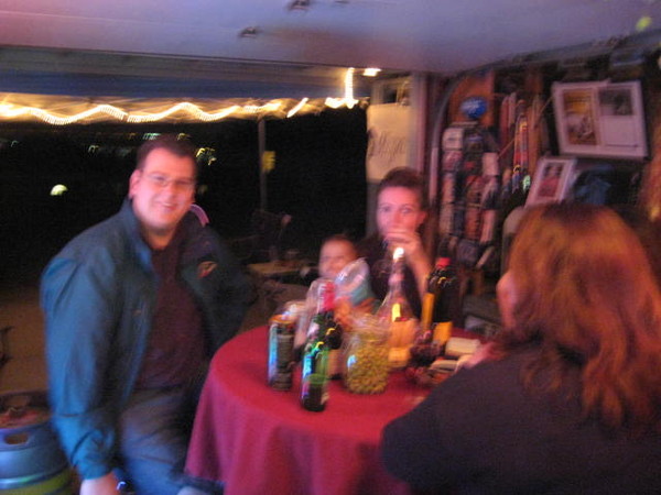 Our guests for the evening look happy if not a little blurry.
