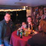 Our guests for the evening look happy if not a little blurry.