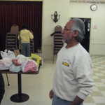 Our fearless leader says: "All right eveyone let's get to wrapping!"