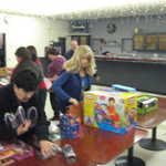 The assembly line begins.