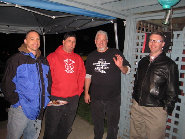 The SF Bay Area Moparts clan of Ricky, Herb, Stu, and Stan.