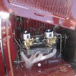 Sam's model A's motor is gets the hot rod treatment.