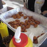 Mini corndogs.