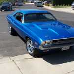 Jeff Thomas's challenger gets some new paint.