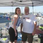 Caitlin stops by to see dear old Dad.