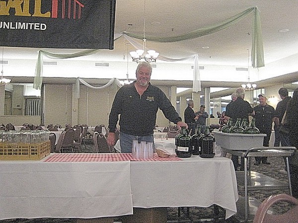 Get your wine here, come on it's only $2 a glass.