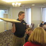 Stand back here come Jim with more trays.