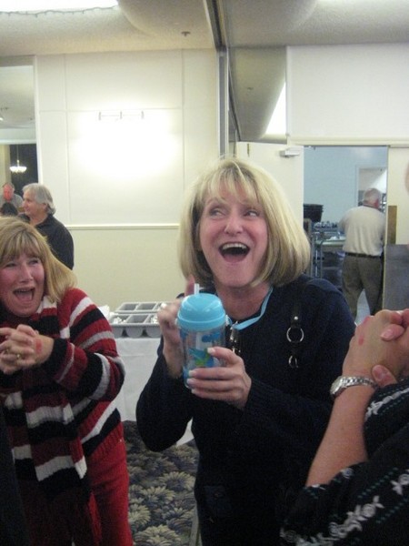 Darlene and her sippy cup.