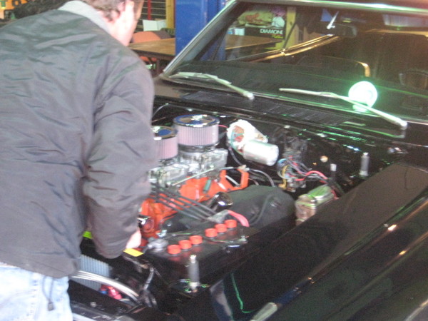 Sandy's van gets a tune up. 020