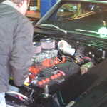 Sandy's van gets a tune up. 020