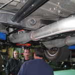 Sandy's van gets a tune up. 027