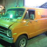 Sandy's van gets a tune up. 045
