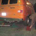 Sandy's van gets a tune up. 048
