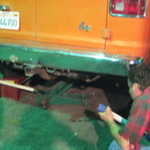 Sandy's van gets a tune up. 051