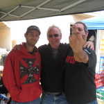 Craig gives me the international sign for Good Luck.