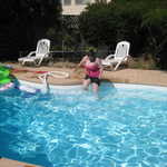 Deanna hits the pool!!