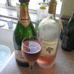 My latest drink is Champange and White Zinfidal mixed together.  It's called a "Champfidal".
