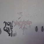 Some bizzare art work adorns the walls.