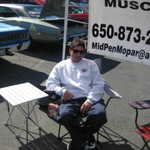 Herb enjoys a quick rest before he takes the GTX down the track.