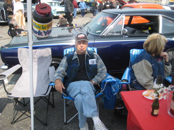Bill Hanky enjoys the day.