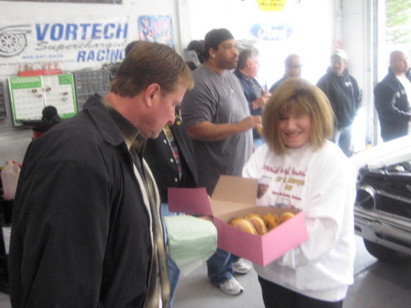 That's sweet Cindy with a box of sugared joy.