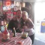 Moparts member Fritz Sauve stops by for dinner and some drinks.