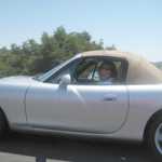 Back on the road with Joann and her new Miata.