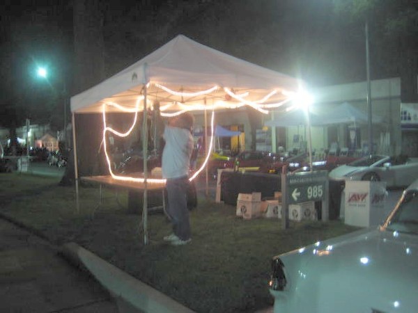 John Garris pitches in and helps us break down the MPM tent.