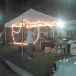 John Garris pitches in and helps us break down the MPM tent.