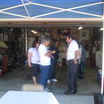 Our host John checks IDs at the door.